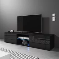 Szafki RTV - Szafka RTV Papilio Czarny Hakano - TVCABINET/VIV/PAPILIO/BLACK/LED/140X30,5 - miniaturka - grafika 1