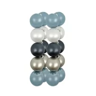 Bombki - Bombki plastikowe 4cm 20szt. Niebieskie - miniaturka - grafika 1