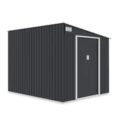 Altany ogrodowe - Szopa narzędziowa JASPER 214x257cm Cold Grey, stalowa, z podwójnymi drzwiami, wentylowana, domek na rowery i akcesoria ogrodowe Hardmaister - miniaturka - grafika 1