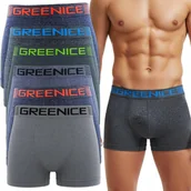 Majtki męskie - BOKSERKI MAJTKI MĘSKIE ELASTYCZNE BEZSZWOWE ZESTAW 6 PAR ROZMIAR M/L - miniaturka - grafika 1