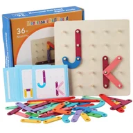 Układanki dla dzieci - Drewniana Układanka GEOPLAN Manipulacyjna Montessori - miniaturka - grafika 1