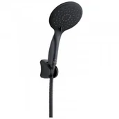 Zestawy prysznicowe - LAVEO NLF 70AD Zestaw natryskowy punktowy Wymiar słuchawki: 258x125 mm Długość węża: 1500 mm Wykończenie: czarne - miniaturka - grafika 1