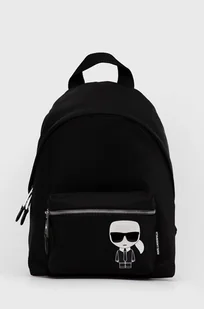 Karl Lagerfeld Plecak 215W3048 damski kolor czarny duży gładki - Plecaki - miniaturka - grafika 1