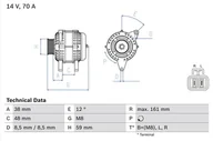 Alternatory - BOSCH Alternator 0 986 049 570 - miniaturka - grafika 1