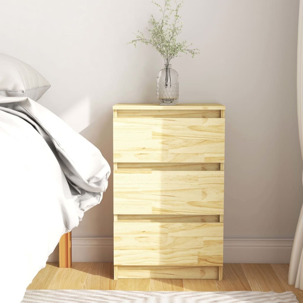 Szafka nocna 40x29,5x64 cm lite drewno sosnowe