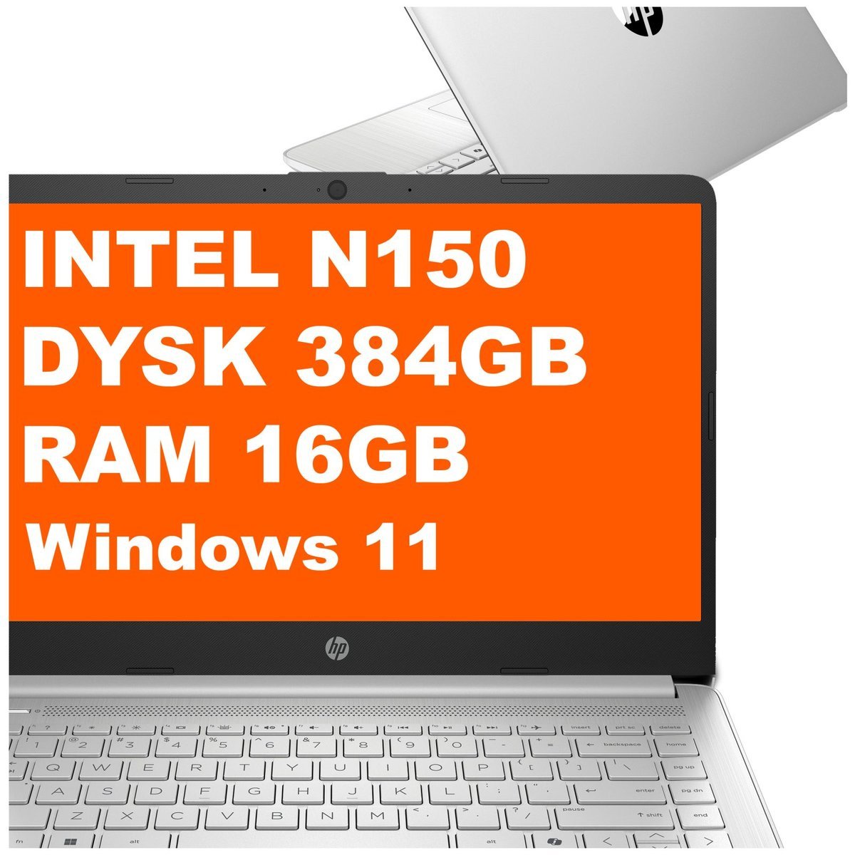 HP 14-dq6011dx / B4HN6UA / Intel N / 16GB / 384GB / Intel Graphics / HD / Win 11 / Srebrny