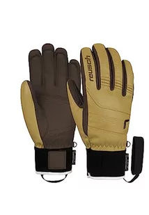 Reusch Męskie rękawiczki Highland R-TEX XT bardzo ciepłe, wodoodporne, oddychające, camel/dark brown, talia 8 EU - Rękawiczki - miniaturka - grafika 1