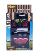 Samochody i pojazdy dla dzieci - Norimpex Traktor z 2-ma przyczepami 1003754 - miniaturka - grafika 1