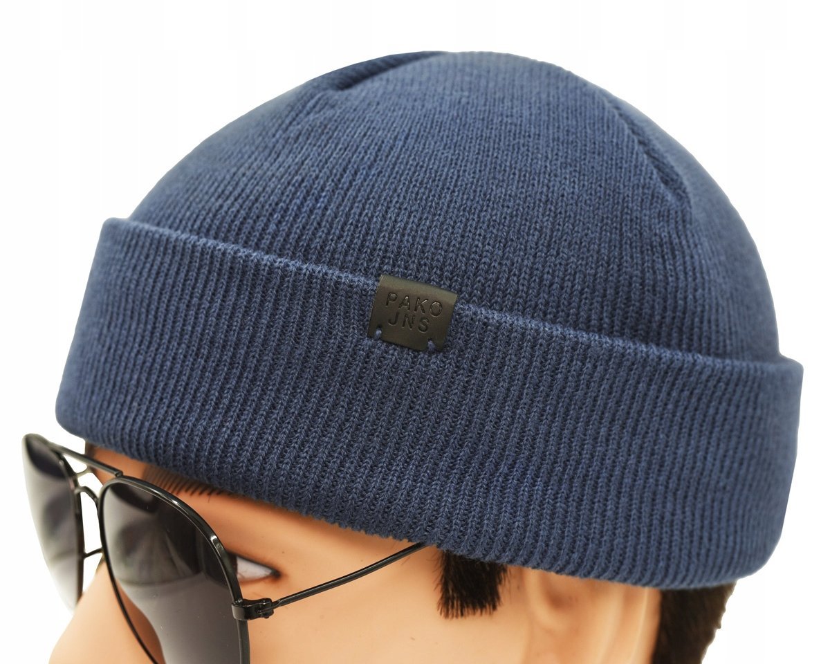 Czapka dokerka zimowa męska leonka bez daszka