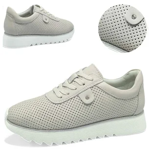 Półbuty Damskie SKÓRZANE Beżowe Oddychające Wiosna Lato Modne Barski 36 - S.Barski - Półbuty damskie Półbuty Damskie SKÓRZANE Beżowe Oddychające Wiosna Lato Modne Barski 36 - S.Barski - Półbuty damskie - miniaturka - grafika 1