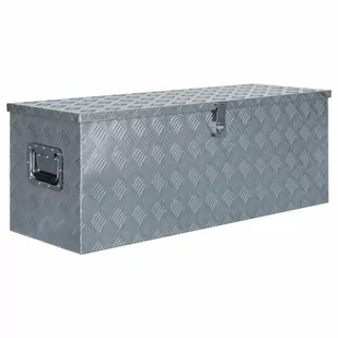 Aluminiowa skrzynia, 110,5 x 38,5 x 40 cm, srebrna - Skrzynki i torby narzędziowe - miniaturka - grafika 2