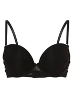 Biustonosze - GUESS - Damski biustonosz push-up z wypełnieniem, czarny - miniaturka - grafika 1