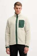 Bluzy męskie - Helly Hansen bluza polarowa PANORAMA męska kolor beżowy gładka 63348 - miniaturka - grafika 1