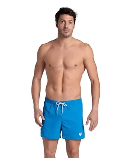 ARENA Men's PRO_File Beach Short Logo szorty plażowe Męskie, Blue Lake-biały, L - Spodenki damskie - miniaturka - grafika 1