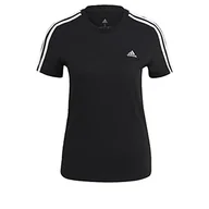 Koszulki i topy damskie - adidas T-shirt damski, czarny/biały, L - miniaturka - grafika 1