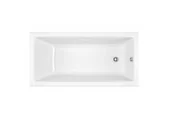 Grzejniki łazienkowe - Wanna Akrylowa Wave 170x75 Slim Biała - miniaturka - grafika 1