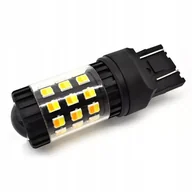 Żarówki samochodowe - żarówka Led W21/5W, 7443 12V Canbus biała-pomarańczowa 1400lm mocna przed - miniaturka - grafika 1