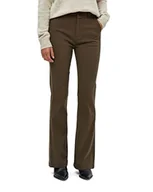 Spodnie damskie - Minus Spodnie damskie Carma Flared, Łupek brązowy, 46 - miniaturka - grafika 1