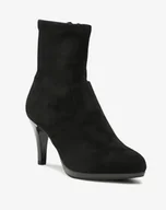 Botki damskie - CAPRICE BOTKI DAMSKIE NA OBCASIE CZARNE ELEGANCKIE WIOSENNE 37 JKB - miniaturka - grafika 1