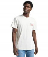 Koszulki męskie - T-shirt Lee RELAXED GRAPHIC TEE 112364580 Ecru L - miniaturka - grafika 1