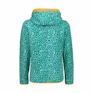 Kurtki i płaszcze dla dziewczynek - CMP Kurtka dziewczęca Felpa Stretch Performance Con Cappuccio zielony Aqua-emerald 104 30E2275 - miniaturka - grafika 1