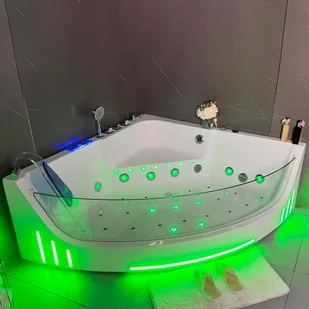 Wanna narożna z hydromasażem Aquaholm PREMIUM LINE A9011 150cm x 150cm x 58cm BLUETOOTH, PODGRZEWACZ WODY, USB, PILOT - Wanny z hydromasażem Wanna narożna z hydromasażem Aquaholm PREMIUM LINE A9011 150cm x 150cm x 58cm BLUETOOTH, PODGRZEWACZ WODY, USB, PILOT - Wanny z hydromasażem - miniaturka - grafika 1