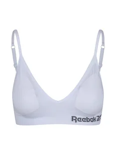 Reebok Biustonosz sportowy "Justine" w kolorze białym - Koszulki sportowe damskie - miniaturka - grafika 1