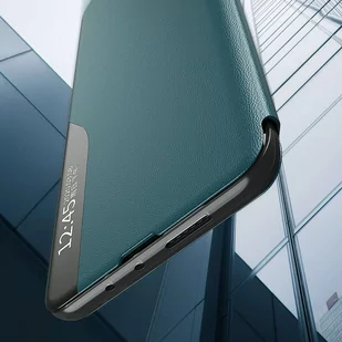 Eco Leather View Case elegancki futerał etui z klapką i funkcją podstawki Samsung Galaxy A12 / Galaxy M12 czerwony - Etui i futerały do telefonów - miniaturka - grafika 5