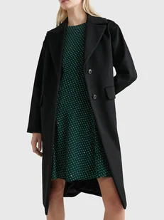 Płaszcz damski Tommy Hilfiger WW0WW35941 42 Czarny (8720641902649) - Płaszcze damskie - miniaturka - grafika 1