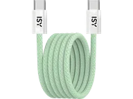 Kable - Kabel USB typ C ISY IUC-5400-GR 1m Magnetyczny Zielony - miniaturka - grafika 1