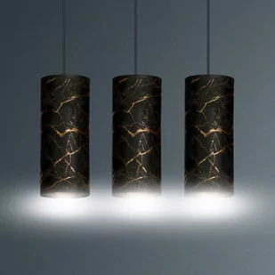 Emibig Karli lampa wisząca 3-punktowa czarna 1056/3 - Lampy sufitowe - miniaturka - grafika 3