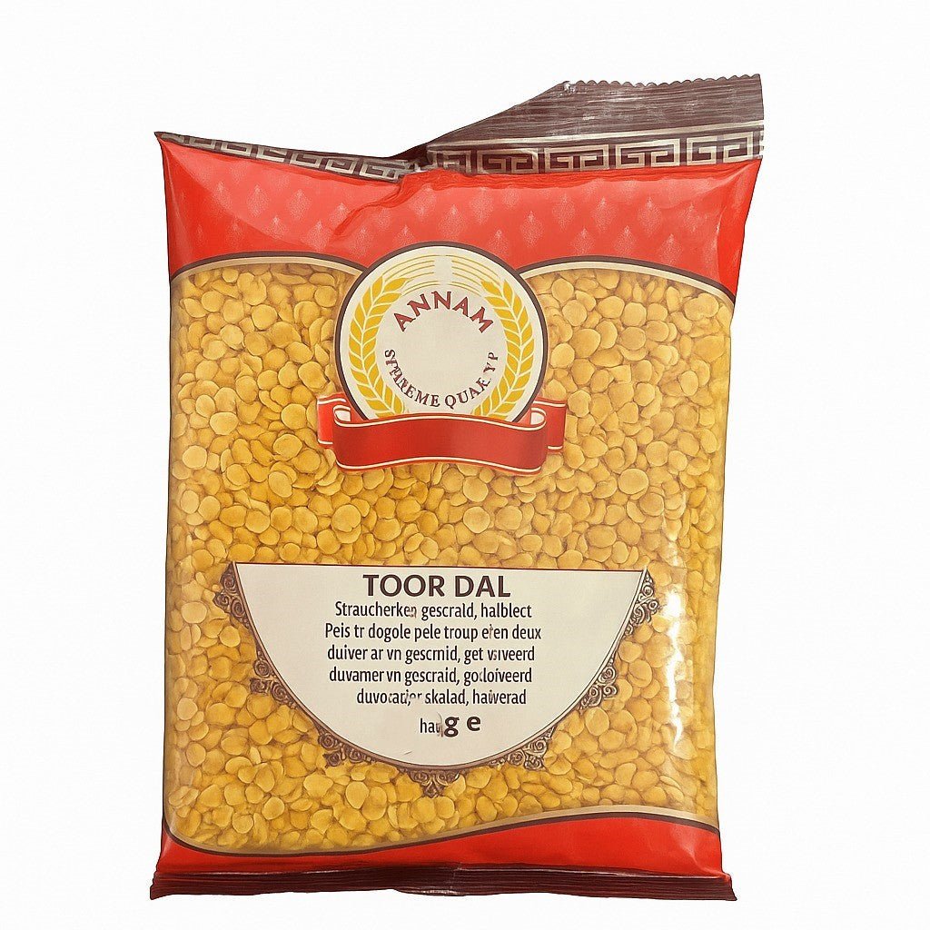 Groch łuskany Annam Toor Dal 1 kg - orzechowy smak kremowy dal do curry