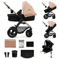 Wózki dziecięce - Wózek wielofunkcyjny KINDERKRAFT Moov 2 Air 4w1 Beżowy - miniaturka - grafika 1