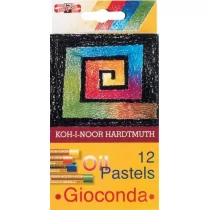 Koh-I-Noor pastele olejne, 8312, 12 kolorów - Kredki, ołówki, pastele i pisaki - miniaturka - grafika 2