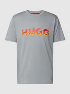 Koszulki męskie - T-shirt z nadrukiem z logo model ‘Danda’ - miniaturka - grafika 1