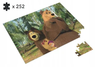 PUZZLE MASZA I NIEDŹWIEDŹ BAJKA +IMIĘ 252 EL. - Puzzle - miniaturka - grafika 1
