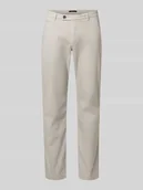 Spodnie męskie - Drobno fakturowane Chinosy z kieszeń z tyłu - miniaturka - grafika 1