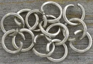 Biżuteria - akcesoria - [301012] Ogniwka otwarte 6mm kolor srebrny 30szt - miniaturka - grafika 1