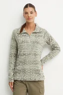 Bluzy damskie - Columbia bluza sportowa Glacial IV kolor zielony wzorzysta - miniaturka - grafika 1