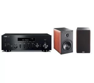 Yamaha R-N600A (czarny), Indiana Line Nota 260 X (orzech) - Zestawy stereo - miniaturka - grafika 1