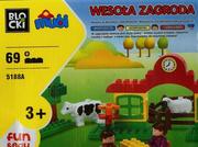 Klocki - Blocki Klocki MUBI Wesoła zagroda 69 elementów - miniaturka - grafika 1