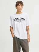 Koszulki męskie - Jack & Jones Koszulka "Yuki" w kolorze białym - miniaturka - grafika 1