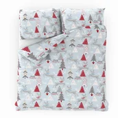 Pozostałe akcesoria świąteczne - Kvalitex Świąteczna pościel Choinki szary, 140x200 cm, 70x90 cm, 140x200 cm, 70x90 cm - miniaturka - grafika 1