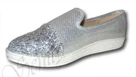 Buty dla dziewczynek - Półbuty baleriny Magic Fairy 259A silver roz.30 - miniaturka - grafika 1