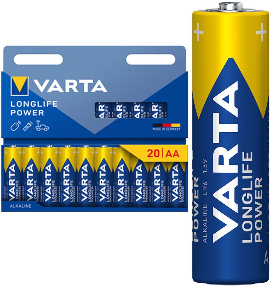 1x20 Varta Longlife Power Mignon AA LR 6 04906121720