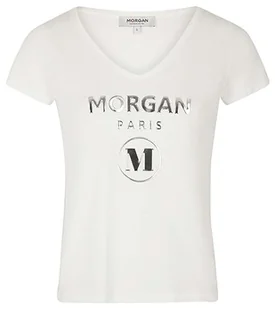 Morgan damski top DWONDER Ecru TM, Off White, M - Koszulki i topy damskie - miniaturka - grafika 1