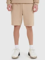 Spodenki męskie - 4F Spodenki dresowe męskie 4FWSS25TSHOM571-83S Brązowy Roz. XXL - miniaturka - grafika 1