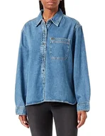 Koszulki i topy damskie - Lee Damska koszulka sezonowa, Mid Blues, XL - miniaturka - grafika 1