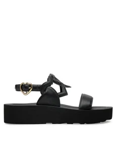 LOVE MOSCHINO Sandały JA16054I1MIA0000 Czarny - Sandały damskie - miniaturka - grafika 1