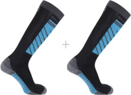 Skarpety narciarskie Salomon S/ACCESS 2Pack Deep Black / Phantom - Skarpetki i podkolanówki sportowe - miniaturka - grafika 1